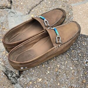 Riomar Deck Driver  Brown Leather‎ Men's Casual Shoe Moc Size 11 Portugal